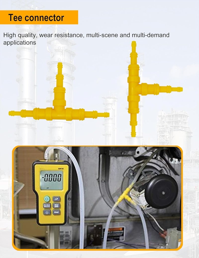 ZIBOO JL3MN Manometer Probe Kit, Compatible with Klein Tools ET180 Digital Manometer Compatible with Fieldpiece JL3KM2, SDMN5，SDMN6，ADMN2,HVAC Pitot Static Tube Fit - Image 3